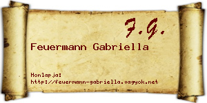 Feuermann Gabriella névjegykártya
