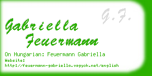 gabriella feuermann business card